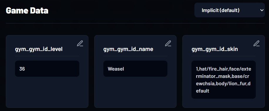 Game-wide Save keys in the creator portal